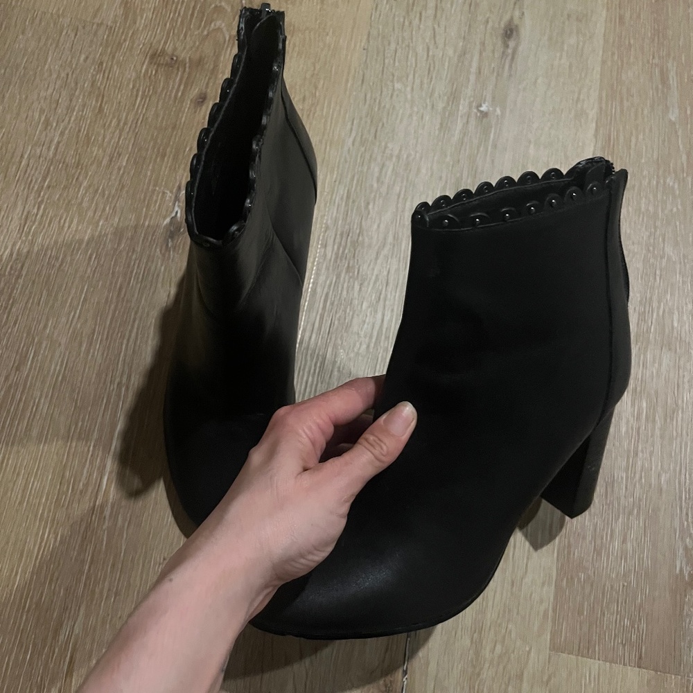 Black Coach Ankle Boots Sz 6